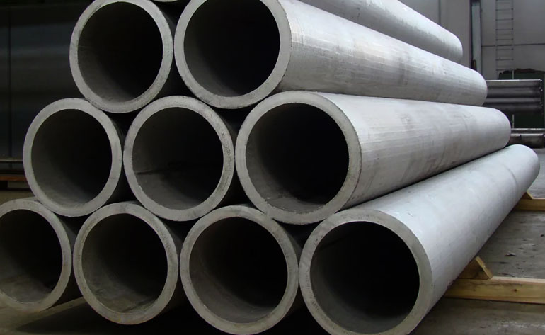 Stack of Nickel Alloy Seamless Pipes